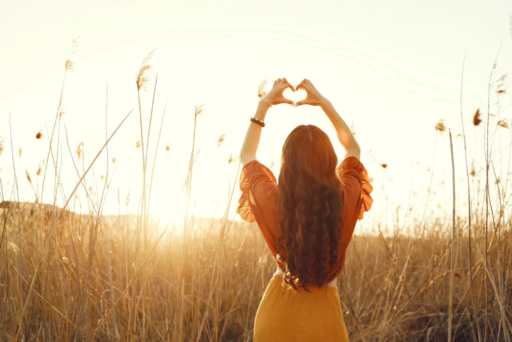 stylish woman spending time summer field 2